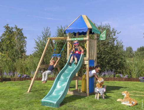 Jungle Cirque | Wooden climbing frame with swing