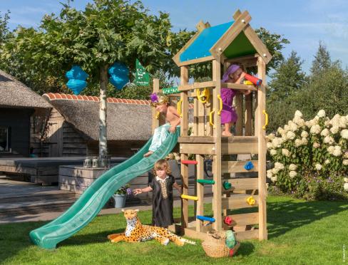 Jungle Nomad | Wooden climbing frame with slide